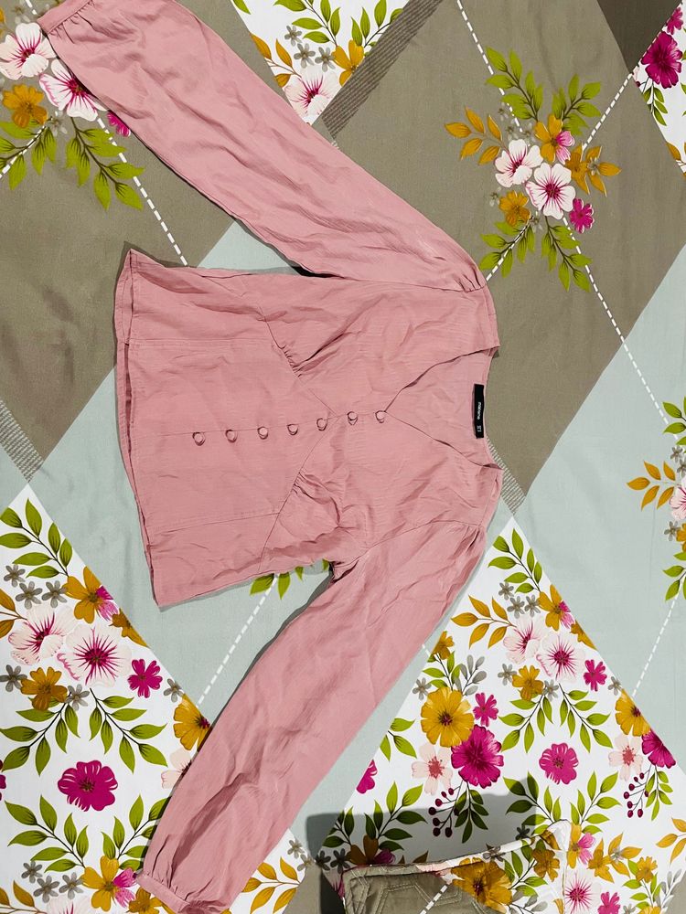 Corset Pink Top For Women