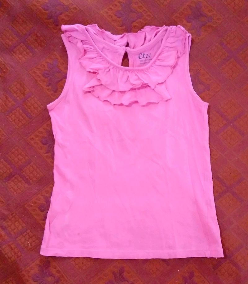 Girls Sleeveless T-SHIRT