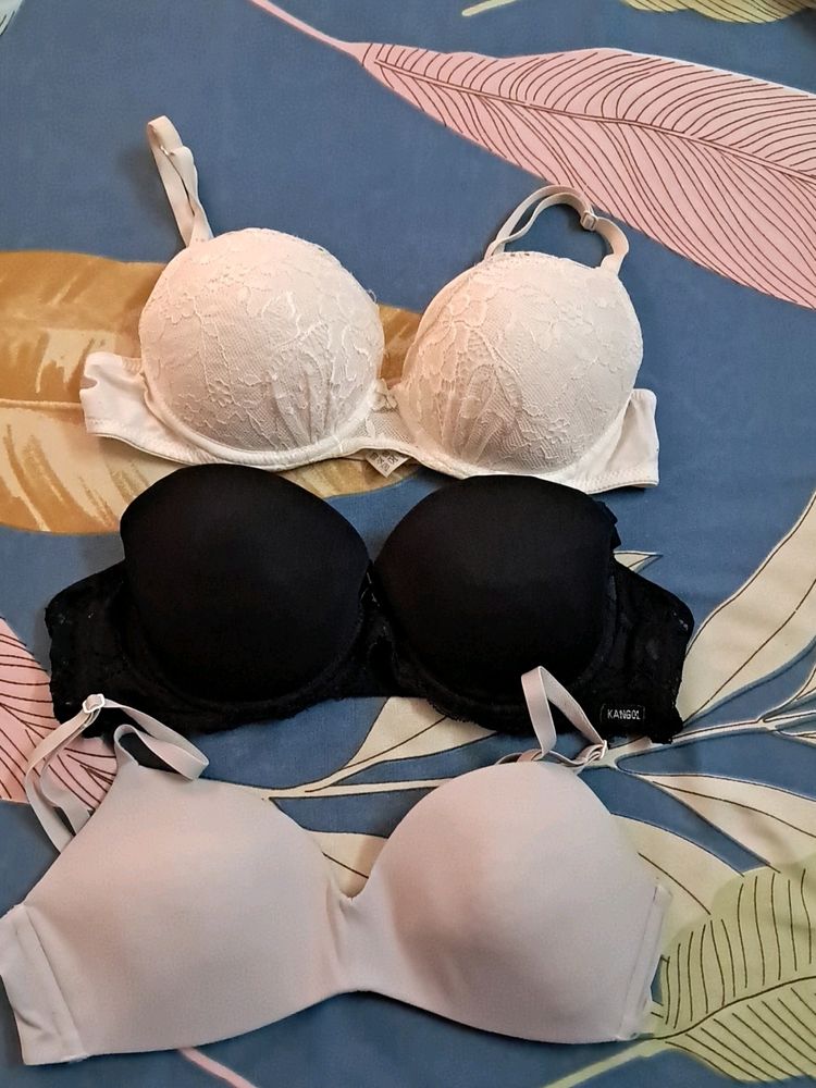 Combo Of Three  Imported Fabric Bra