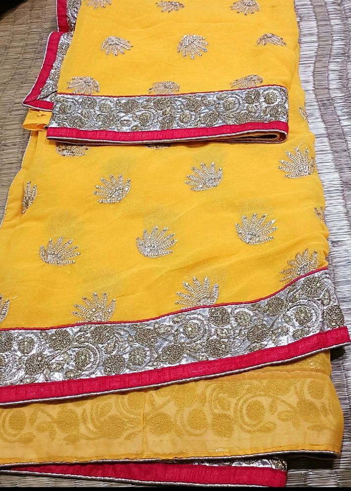 Haldi Ceremony Saree 💛