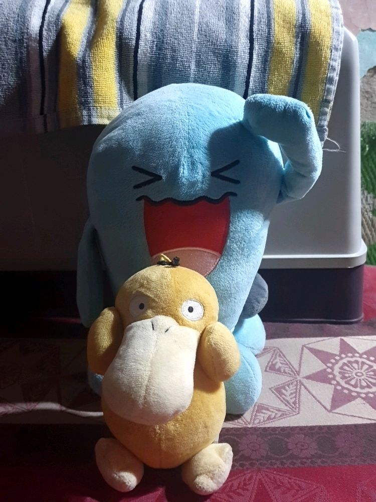 Pokemon SOFT TOY - PSYDUCK AND Wobbuffet