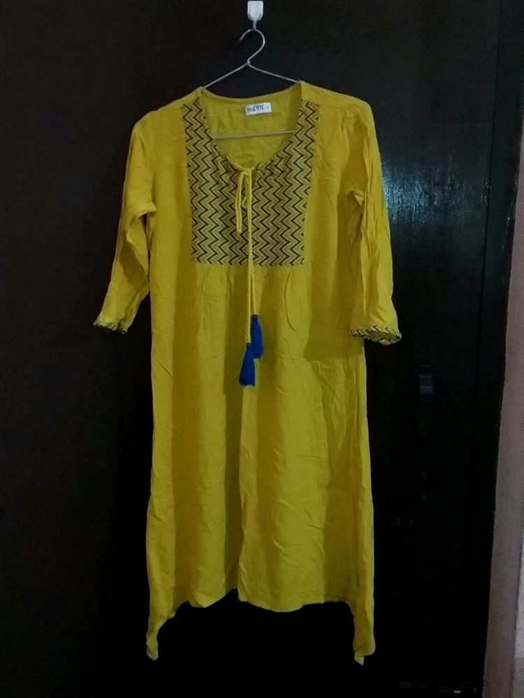 A Fabolous Yellow Kurti .