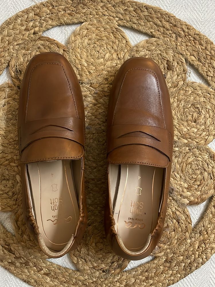 Brown loafers