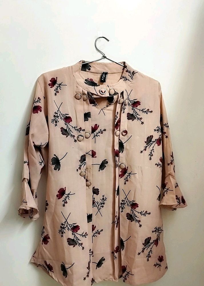 Flowers Design Tunic Top 🥀