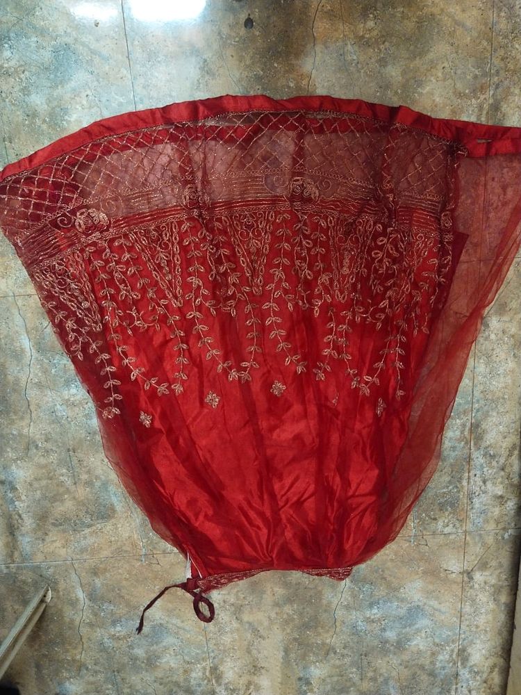 Dark Red Lehenga