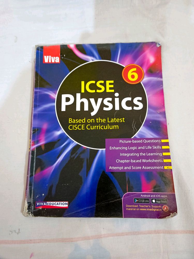 CLASS 6TH ICSE PHYSICS, CHEMISTRY  BOOKS