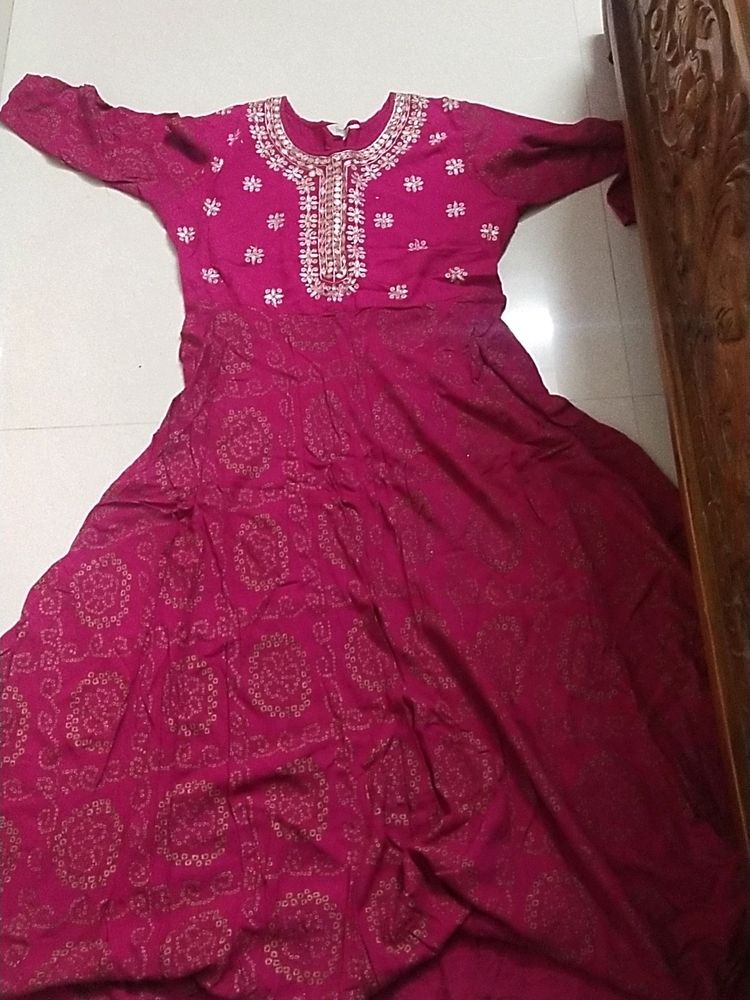 Pink Anarkali