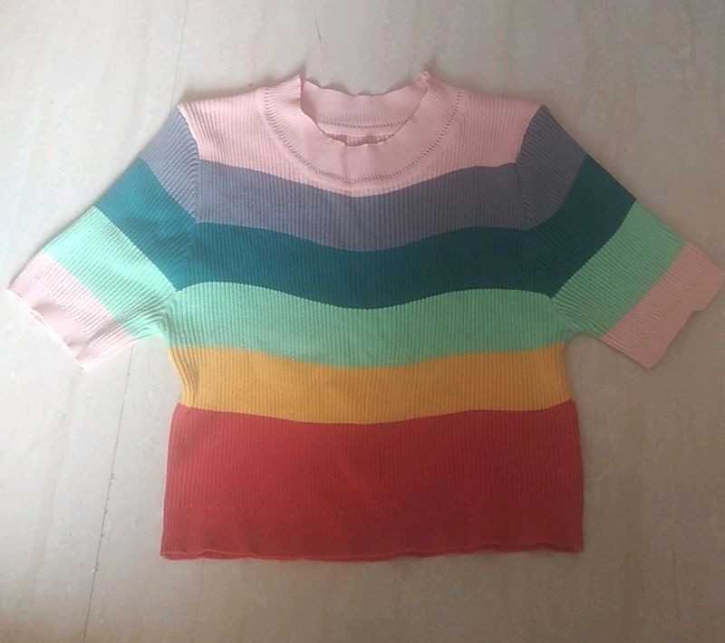 Rainbow Crop Top