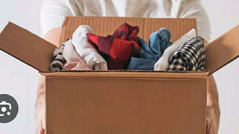 A Box Full Of Clothes