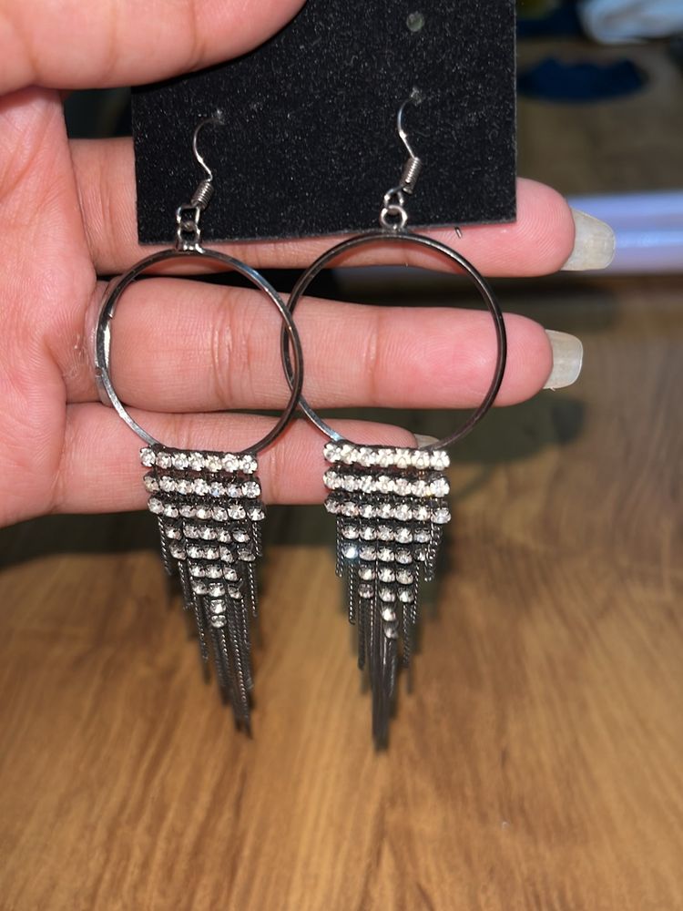 Black Stone Earrings