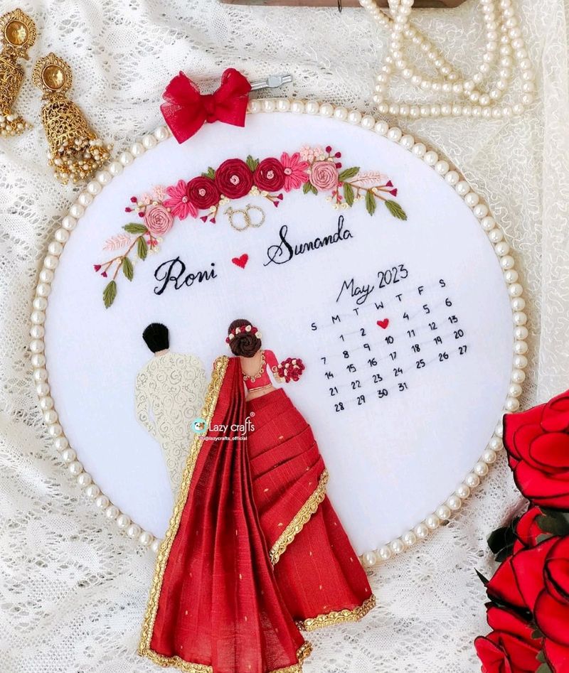 Wedding Embroidery Loop Art