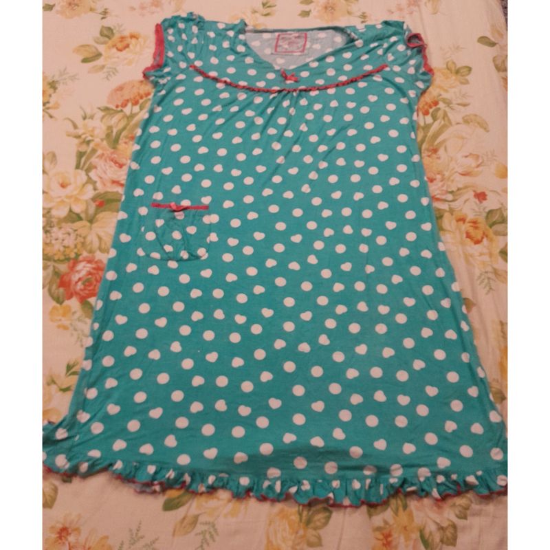 Polka Dots & Hearts Nightgown