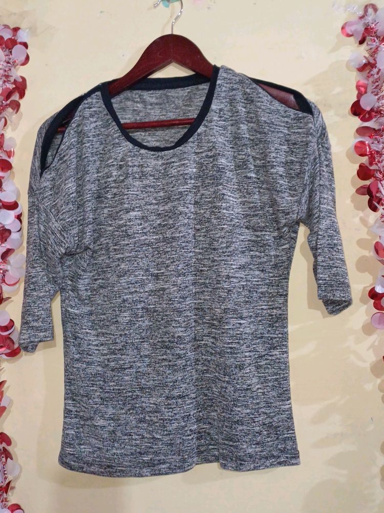 Grey Top For Girls