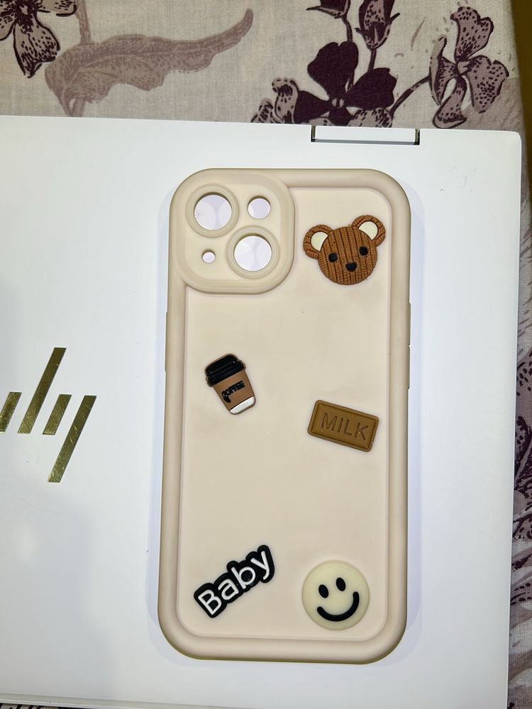 Iphone 14 Beige 🐻 Bear Cover