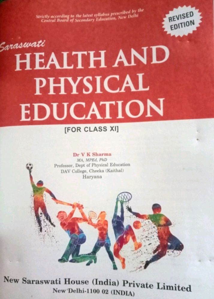 Class 11 , Physical Education Book