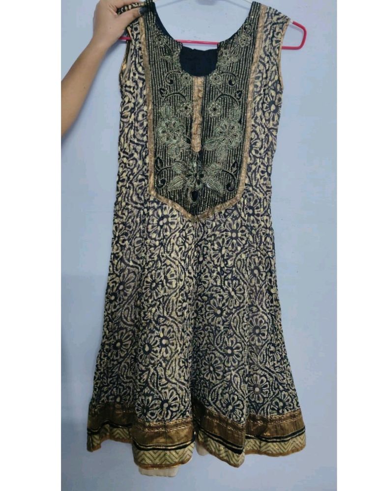 Black & Golden Kurti