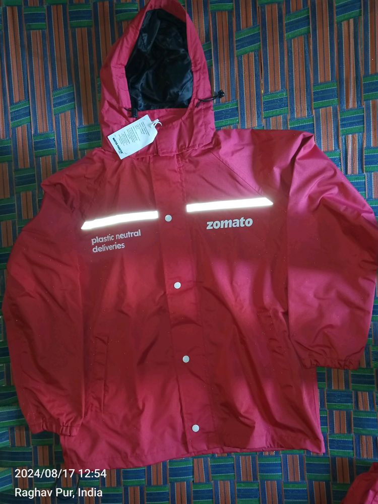 Brand New Zomato Heavy Raincoat