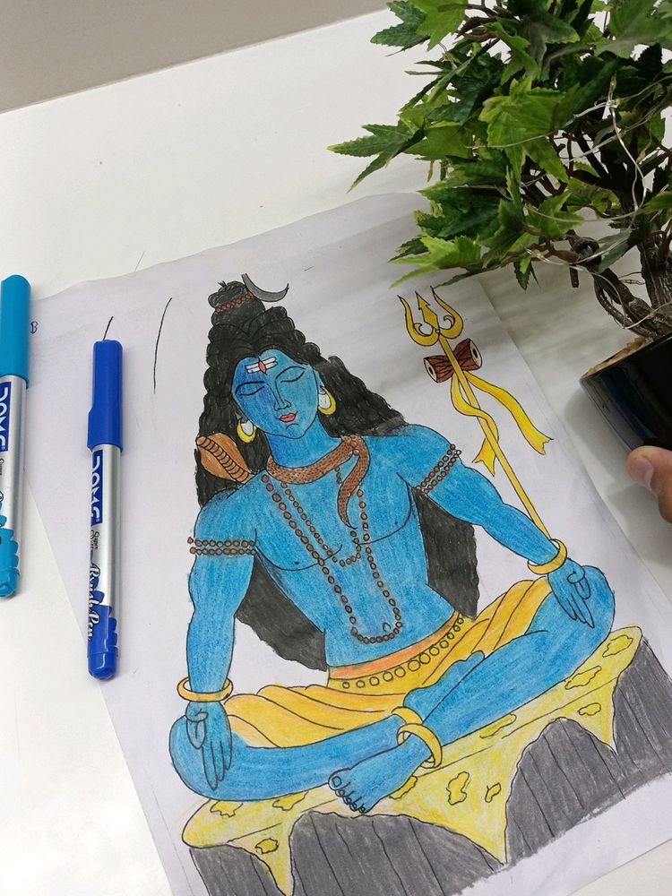 Mahadev Ji Painting 🎨 🖌️ Handmade