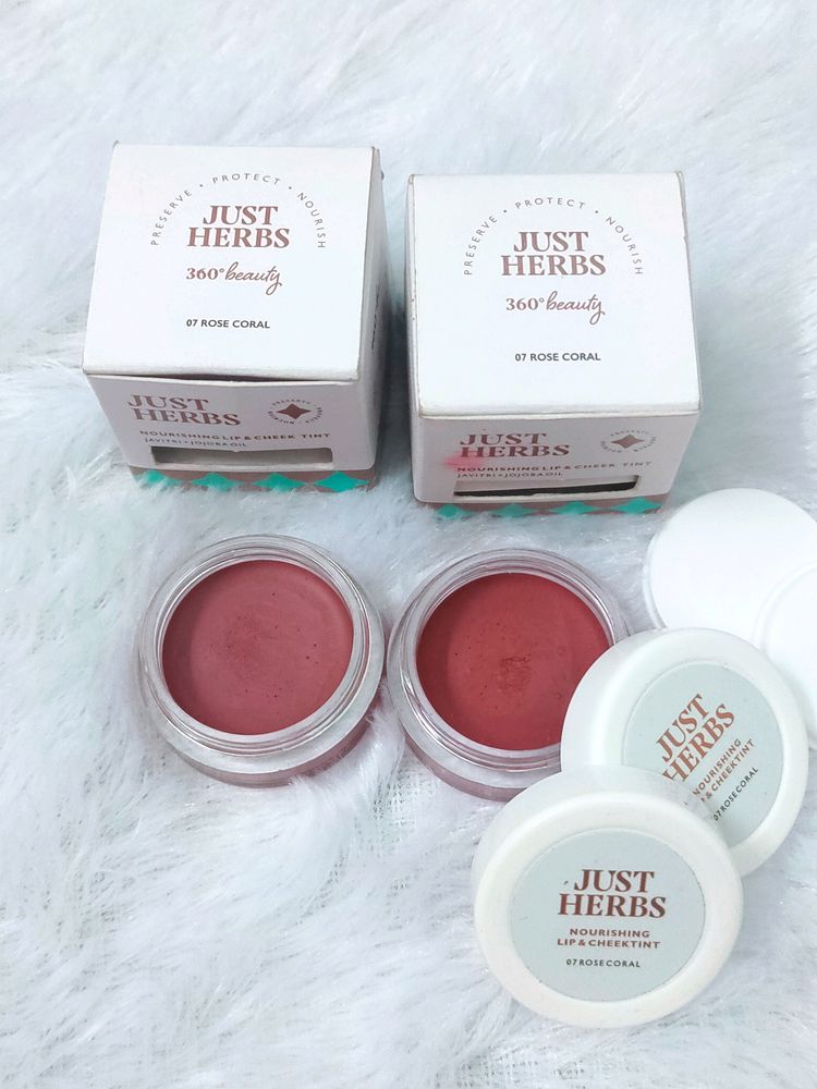 PACK OF 2 JUST HERBS LIP & CHEEK TINT