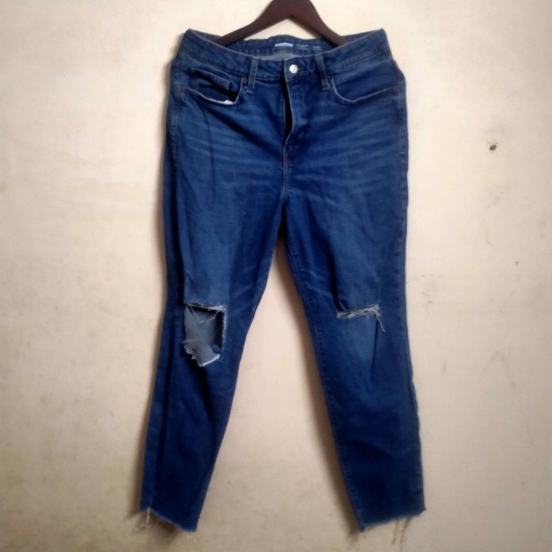 Old NavyHigh Rise Ripped Jean(Women's)