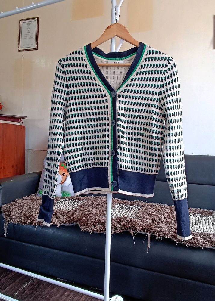 Checked Soft Sweater