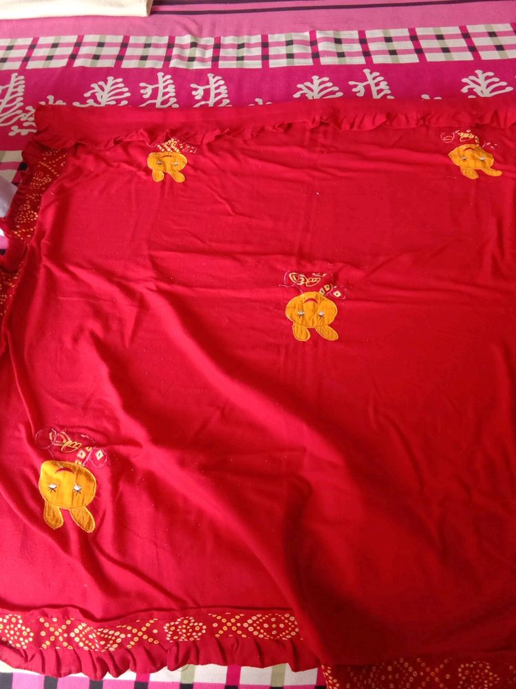 Red Colour Quilt Pure Cotton