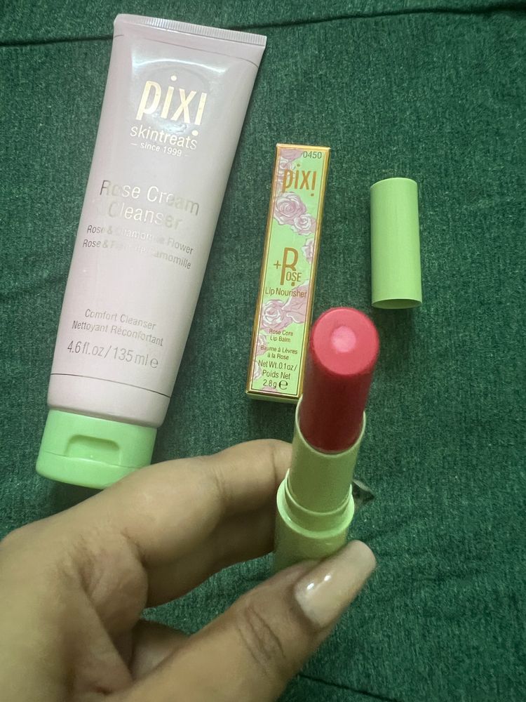 Combo PIXI Rose Cream Cleanse & +Rose Lip Balm