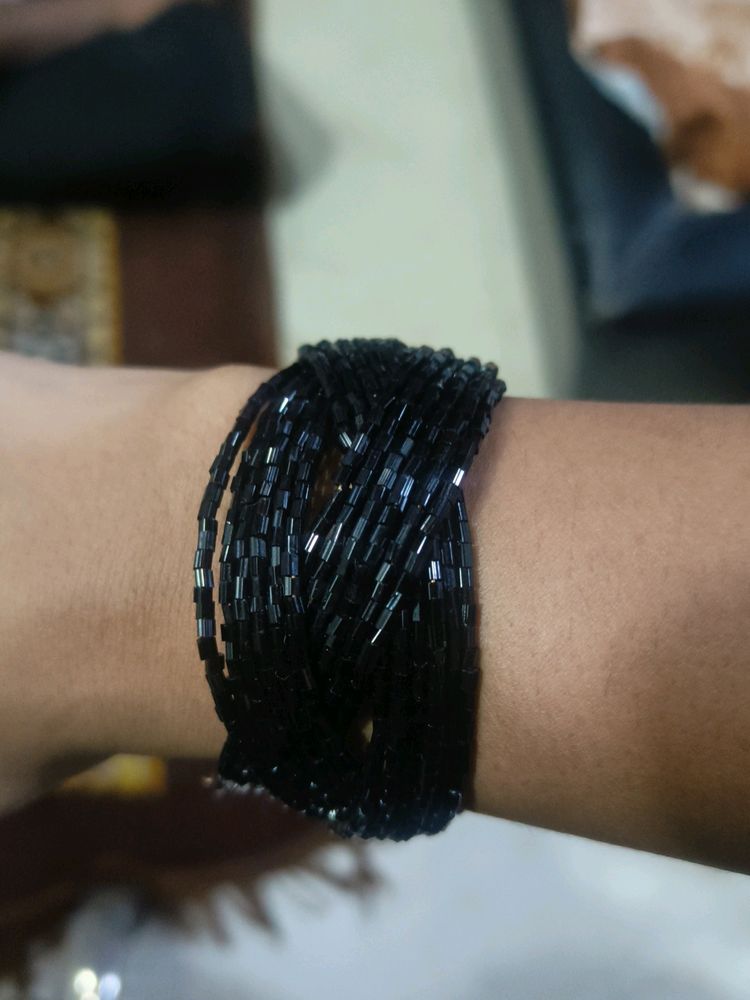 Black Beads Bracelet