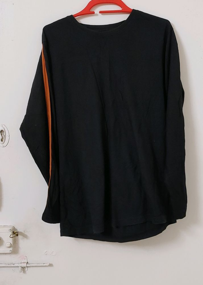 Black Full Sleeves Tshirt