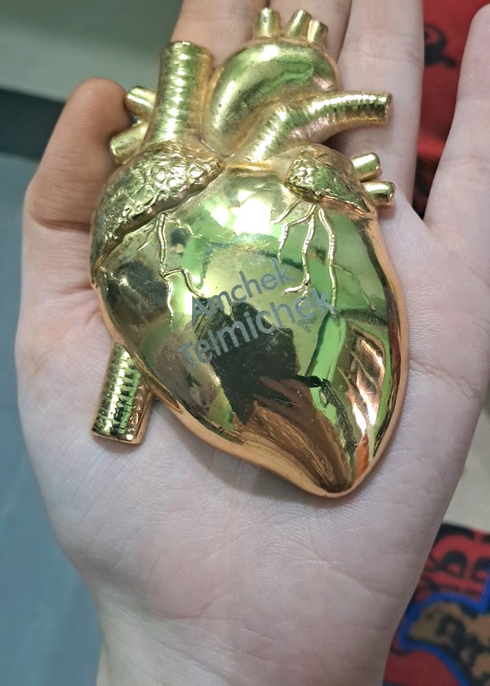 Golden Heart Paper Weight