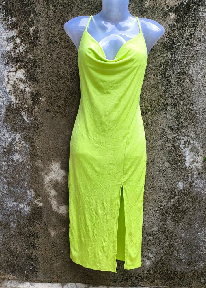 SEXIEST LIME GREEN COLOUR BODYCON