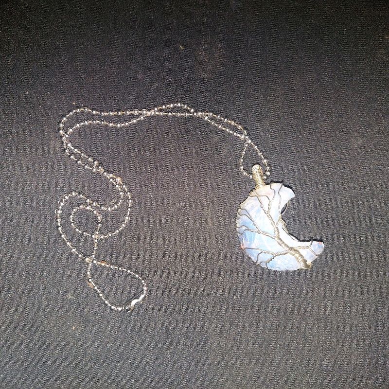 Opalite Moon Shaped Necklace