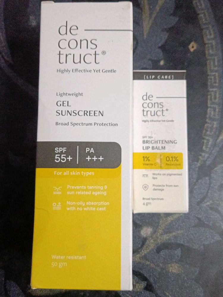 Deconstruct Sunscreen & Lip Balm