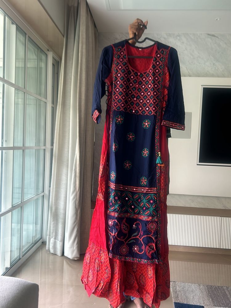 Fixed Price One Piece Kurta And Skirt Attached