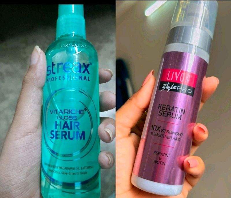 Combo Livon Karetin Serum And Streax Seru