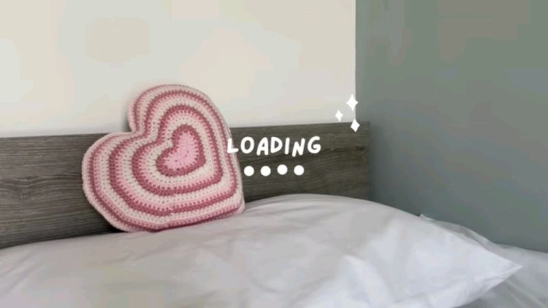 New Handmade Heart Shaped Pillow
