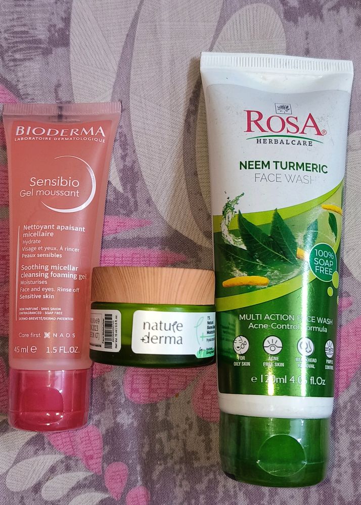 Bioderma Cleansing Gel Rosa Facewash, Nature Derma