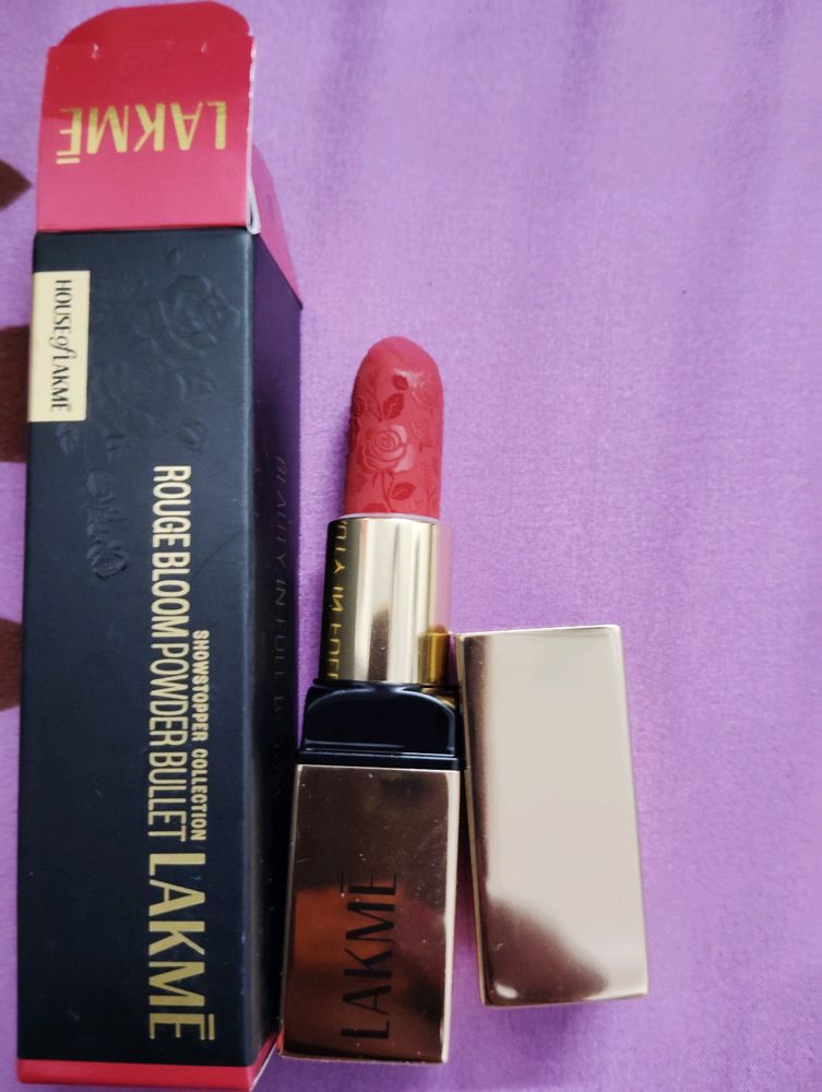 Lakme Rouge Bloom Powder Bullet Lipstick