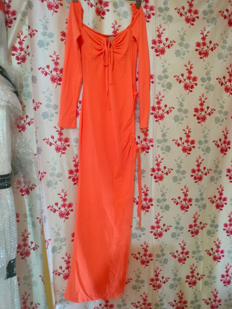 Orange Sexy Maxi Dress 🍊🧡