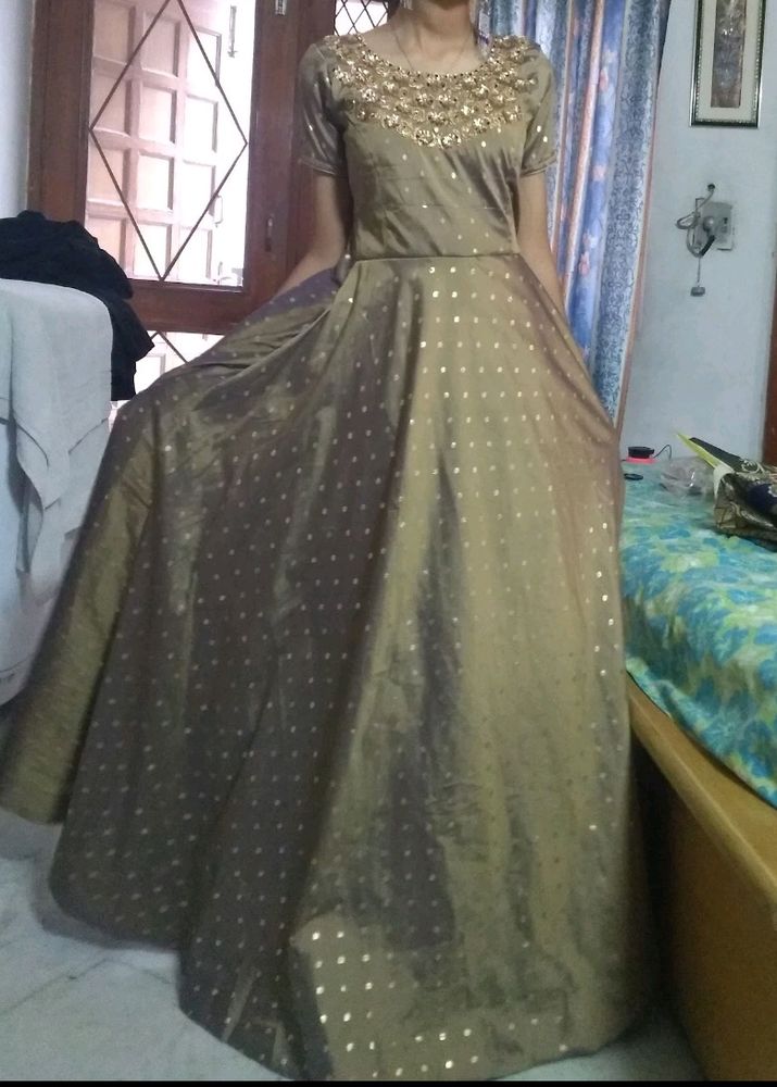 Silk Gown For Girls