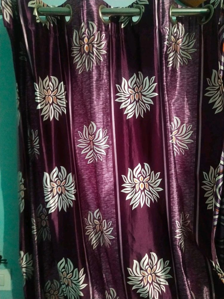 Beautiful Purple Colour Curtains