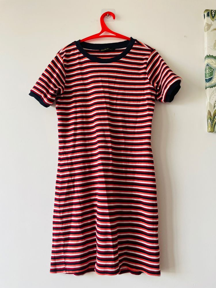 Striped mini Dress