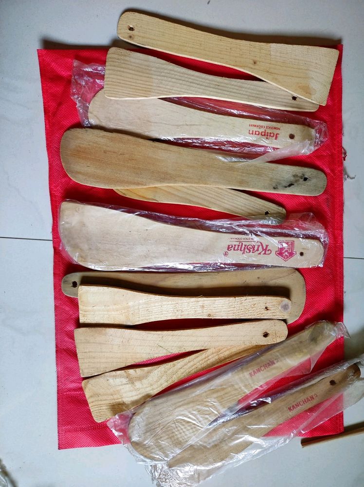 Wooden Spatulas For Dosa And Cooking