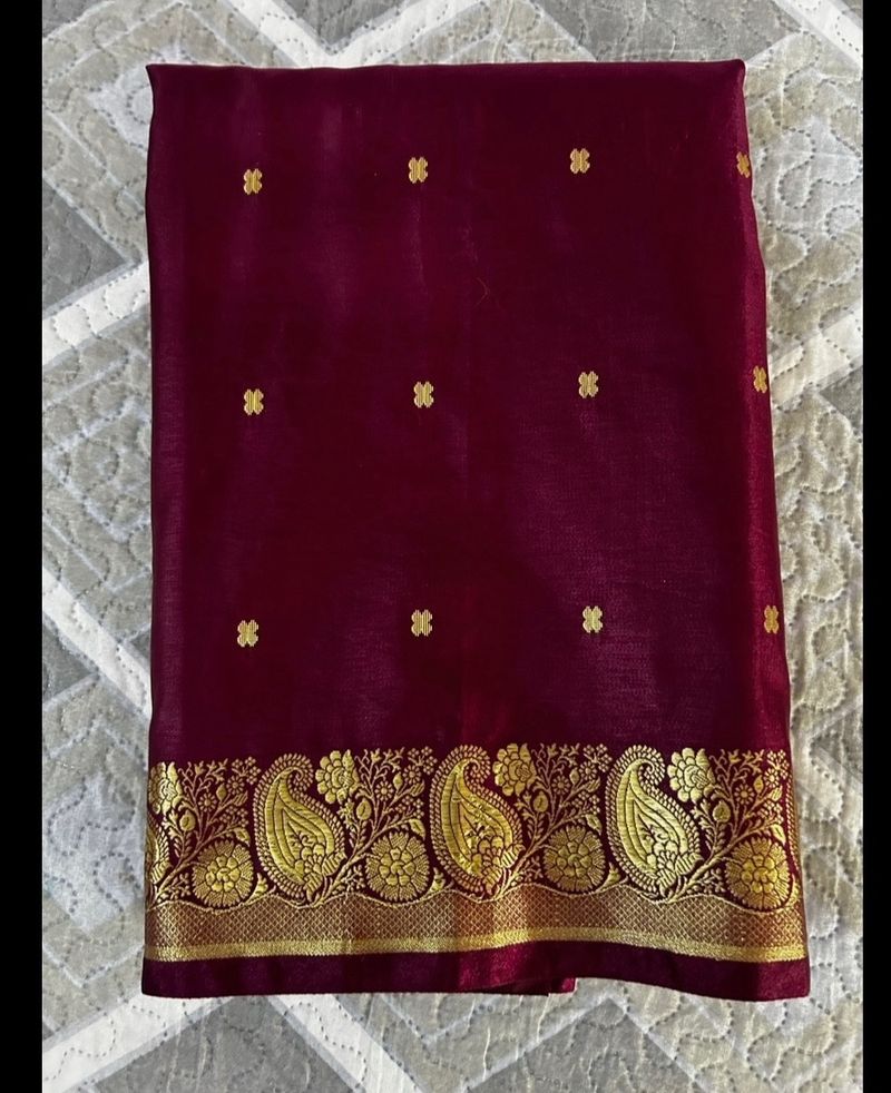 Fancy Silk Cotton Saree Without Blouse 02