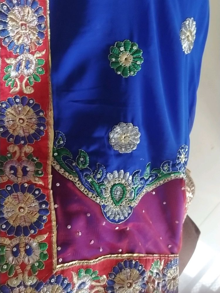 Blue Colour Saree