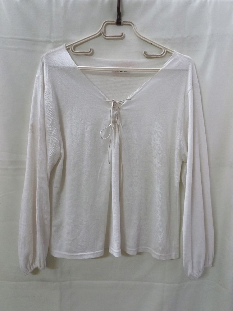 Off White Casual Top | 34 Inch