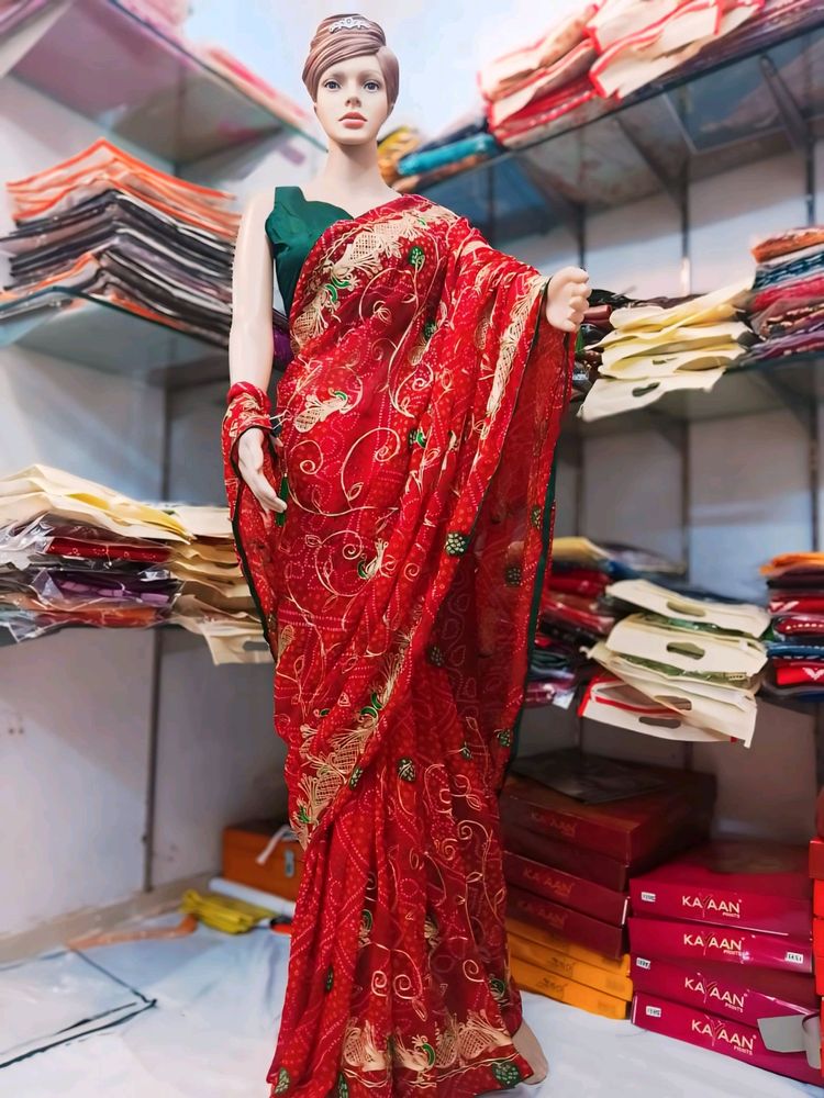 Pure Georgette Saree