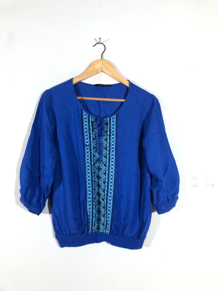 Royal Blue Casual Top(Women’s)