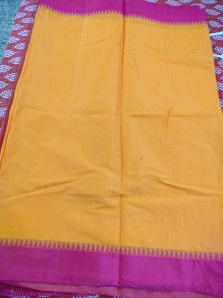 Mustard Pink Saree