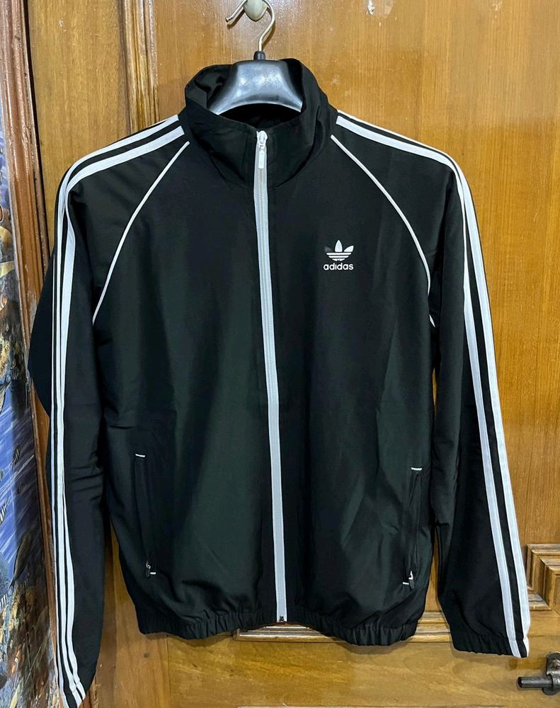 ADIDAS ORIGINALS BLACK 3 STRIPES JACKET